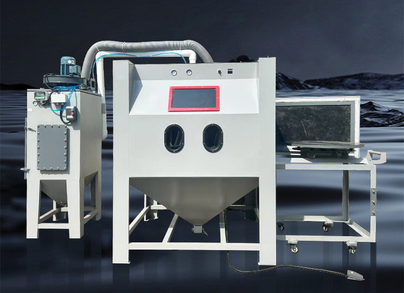 深圳百超生產廠家制造的手動噴砂機設備圖片