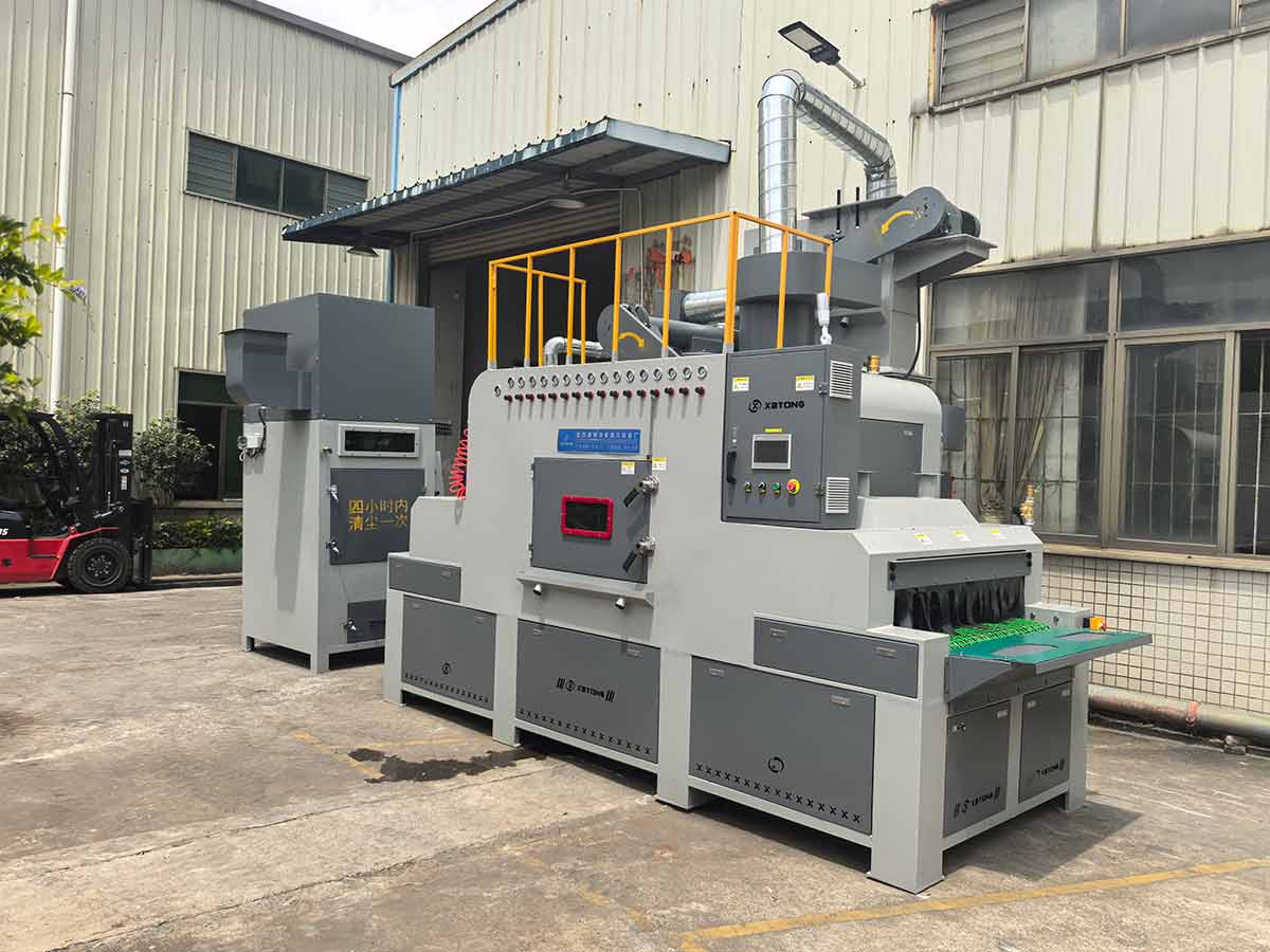 深圳百超機械生產的輸送式自動噴砂機實拍圖片 深圳百超機械生產的輸送式自動噴砂機實拍圖片