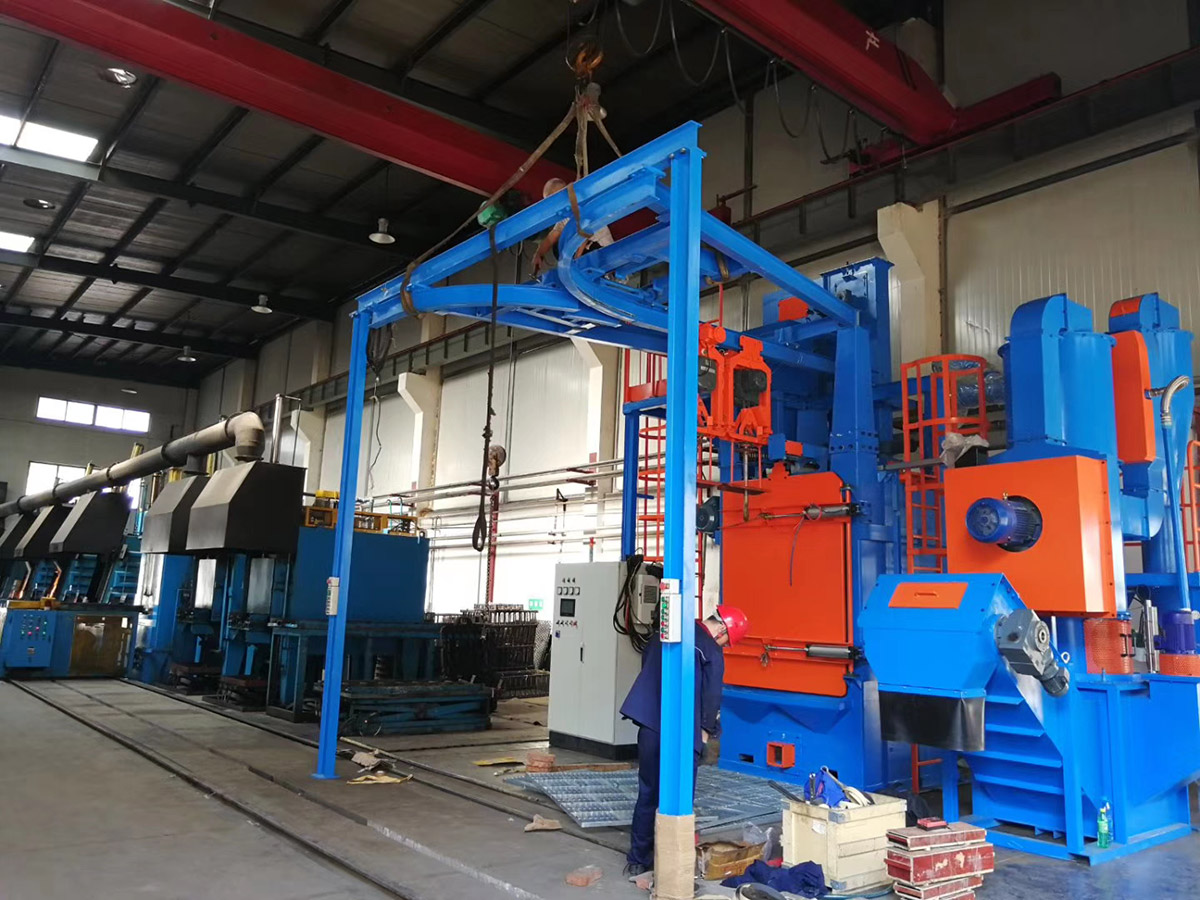 深圳百超機械吊鉤式拋丸機設(shè)備實拍圖